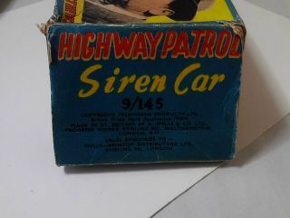 1950 ' s Highway Patrol Tv Show Broderick Crawford Gyro Siren Police Car 2