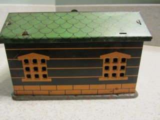 Vintage MARX TIN LITHO SERVICE STATION WITH GAS PUMPS 3
