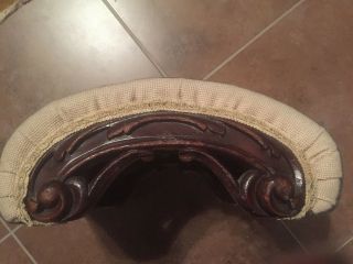 Early Victorian Curved Footstool