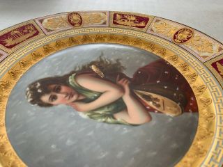 Royal Vienna Hand Painted Antique Plate 9.  5 