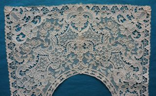 Antique Venetian style needle lace collar 3