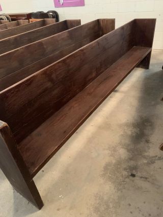 100 Real Wood Large Brown Church Pews