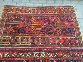 antico - swiss 2 Antique indoGHASHGHAII rugs 4` x 5`9 and 3`1 x 5`5 ft 6