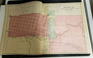 Standard Atlas of Dixon & Dakota Counties Nebraska.  1911.  140 pgs complete 3 maps 5