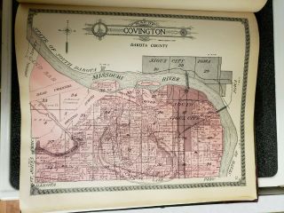 Standard Atlas of Dixon & Dakota Counties Nebraska.  1911.  140 pgs complete 3 maps 8