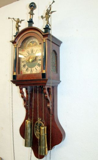 Old Wall Clock Friesian Dutch Schippertje Clock Vintage Warmink Wuba