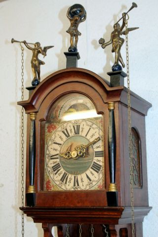 Old Wall Clock Friesian Dutch Schippertje Clock Vintage Warmink Wuba 4