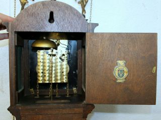 Old Wall Clock Friesian Dutch Schippertje Clock Vintage Warmink Wuba 9