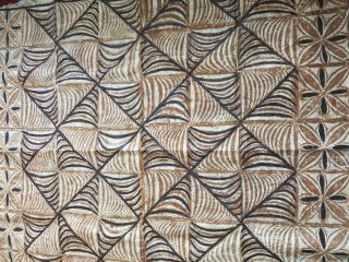 Detailed Vintage Tapa / Kapa Bark Cloth 65 