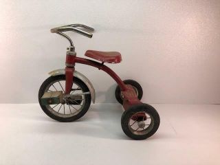 Vintage Antique Double Step Tricycle Early 50 ' s Sears? 4