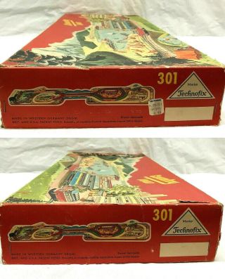 1950s COUNTRY TOUR German Tin Litho Toy COND Wind - Up Cars Technofix 301 3