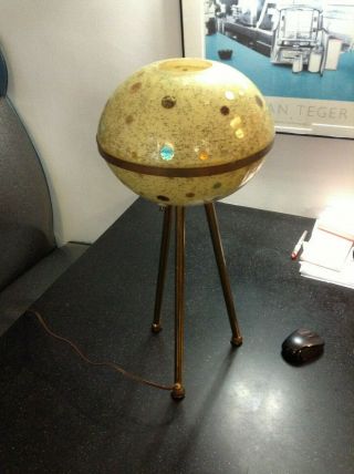 Mid Century Space Age Celestial Table Lamp In Order