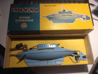 Tinplate Unda - Wunda U Boat,  Diving Submarine
