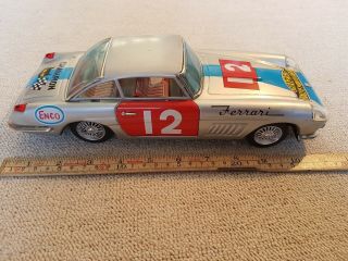 BANDAI Tin Car Ferrari America with friction motor,  1960 L=29cm - COOL Sound 2