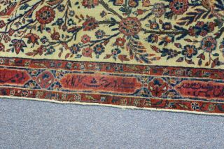 Antique Fine Persian Kashan Hand Knotted Wool Rug 2 ' x 4 ' 6 Tree of Life,  Verse 6