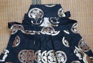 Hakama Japan dress hand made Japanese 1980s Kimono hand craft 6
