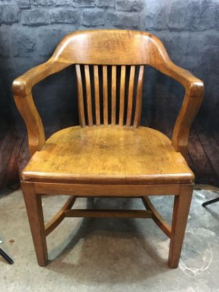B.  L.  Marble Solid Wood Bankers Chair