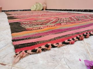 Moroccan handmade Wool Rug Bohimean Vintage Berber pagan Area kilim Rug 5 ' x11 ' 7