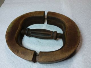 Awesome Vintage Hat Wooden Stretcher Great Patina Size 6 3/4.  Awesome