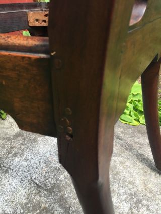 EXTREMELY RAR1760 IRISH - Mahogany Carved Ball Claw Foot Chippendale Side Chair 7