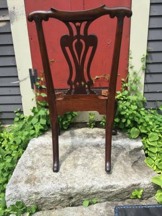 EXTREMELY RAR1760 IRISH - Mahogany Carved Ball Claw Foot Chippendale Side Chair 8