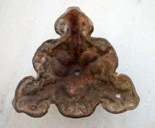 Antique Old Collectible Solid Cast Iron British Periodic Unique Lamp Base Stand 2