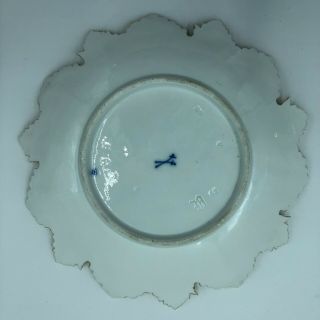 Meissen Antique White with Heavy Gilt Leaf Plates (10) 11