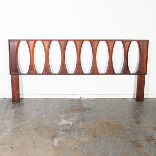 Mid Century Modern Headboard Bed Frame Queen Size Ace Hi Prelude Walnut Vintage 3