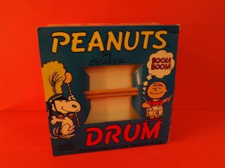 CHEIN PEANUTS Snoopy Drum By Schultz Charlie Brown Usa 1969,  Box 3