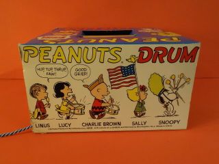 CHEIN PEANUTS Snoopy Drum By Schultz Charlie Brown Usa 1969,  Box 5