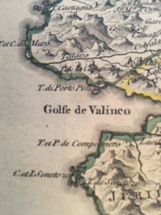 Corsica / L ' isle de Corse from J.  ELLIS sculp.  t 1768 /1780 Antique map 4