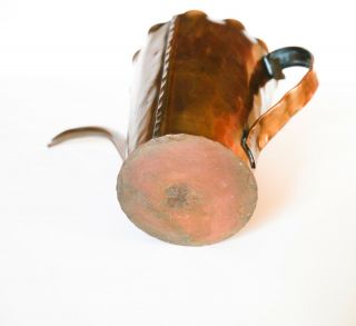 Antique Hand Wrought Copper Watering Can Signed Craftsman Co.  Arts & Crafts 7