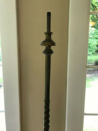 Fabulous Arts and Craft Heavy Bronze Floor Lamp Base EXC PATINA Mission Bungalow 7