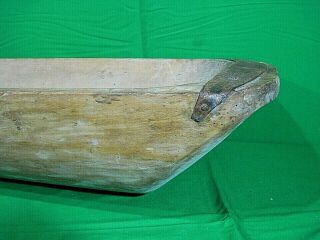 Antique Carved Wooden Dough Bowl Primitive Wood Dough Trencher Tray RARE 37 