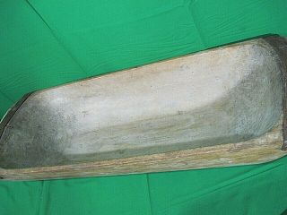 Antique Carved Wooden Dough Bowl Primitive Wood Dough Trencher Tray RARE 37 