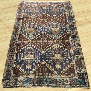 Semi Antique Hand Knotted Afghan Tribal Zakani Balouch Wool Area Rug 4 X 6 Ft