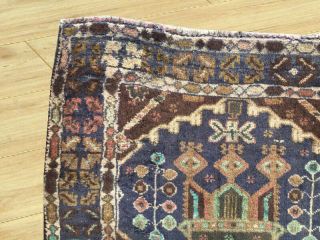 Semi Antique Hand Knotted Afghan Tribal Zakani Balouch Wool Area Rug 4 x 6 Ft 7