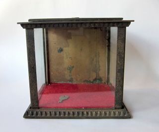 Antique Cast Iron and Glass National Cash Registers Receipt or Ticket Box w/ Key 2