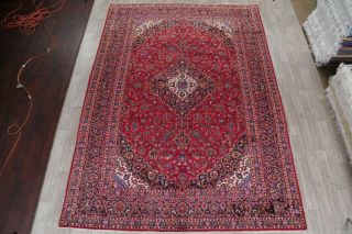 Traditional Oriental Area Rug Wool Hand - Knotted Floral Home Decor Carpet 10 x 14 2