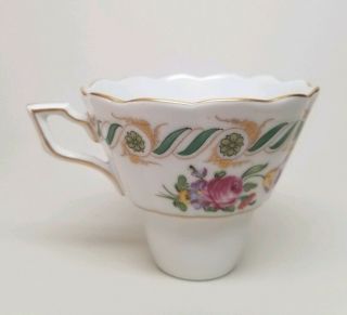 Rare CARL THIEME ca.  1920 Dresden Trembleuse Cup & Saucer GERMANY Vintage 7