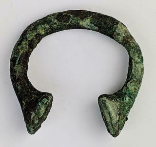 West African Bronze Manilla Currency Bracelet A/f