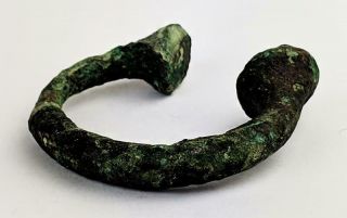 WEST AFRICAN BRONZE MANILLA CURRENCY BRACELET A/F 5