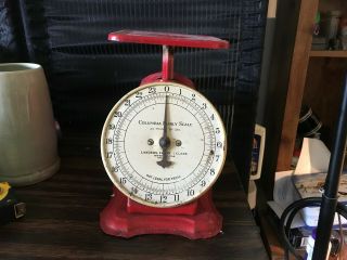 Vintage American Columbia Family Kitchen Scale 24 Pounds