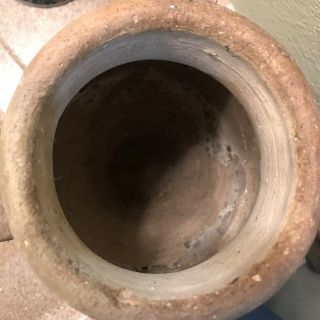 Antique Old Primitive Clay Pot Pottery Vase Jug 4