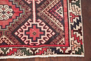 Antique South - western WORN Geometric Bakhtiari Hand - made Area Rug Oriental 4 ' x7 ' 6