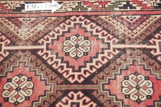 Antique South - western WORN Geometric Bakhtiari Hand - made Area Rug Oriental 4 ' x7 ' 8