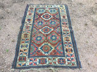 Antique Caucasian kuba rug 2