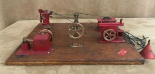 Vintage Jensen Mfg Steam Engine Toy Machine Work Shop 100 Sample Size