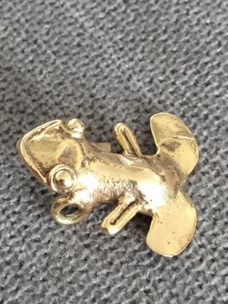 Very Small & Stunning Precolumbian Gold Panamanian/costa Rican Frog Pendant
