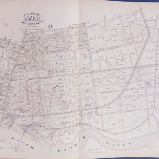 1885 MOTT HAVEN BRONX NY EAST 133RD - E.  144TH ST E.  ROBINSON ATLAS MAP 2